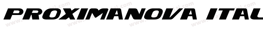 proximanova italic字体转换